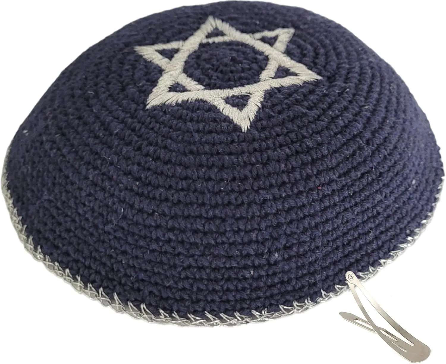 Zion Judaica Quality Knit Kippahs Bulk Packs Knitted Kippot and Single Hand-Knit Kippas Kipa Clips Included